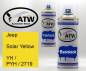 Preview: Jeep, Solar Yellow, YH / PYH / 2719: 400ml Sprühdose + 400ml Klarlack - Set, von ATW Autoteile West.
